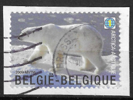 Belgium 2009 MiNr. 3931  Belgien ANIMALS, Polar Bear(Ursus Maritimus), Polar Regions And Glaciers 1v Used 2.50 € - Ours