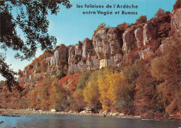 ARDECHE   Les Falaises De L'Ardèche Entre Vogüé Et Ruoms    45 (scan Recto Verso)MH2922 - Sonstige & Ohne Zuordnung