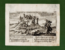 ST-DE KOBLENZ Burg Stolzenfels 1630~ Daniel Meisner CAPPELLEN AM RHEIN -Loquacitas Frequenter Veritati Obstat - Stiche & Gravuren