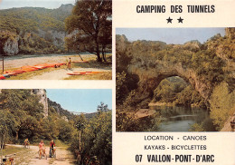 VALLON PONT D'ARC   Camping Des Tunnels   24 (scan Recto Verso)MH2924 - Vallon Pont D'Arc