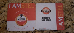 AMSTEL HISTORIC SET BRAZIL BREWERY  BEER  MATS - COASTERS #037 ESPETARIA TUDO DE BÃO - Bierviltjes