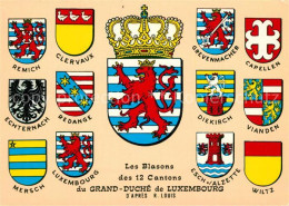 73481265 Luxembourg_Luxemburg Les Blasons Des 12 Cantons - Sonstige & Ohne Zuordnung