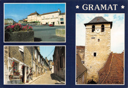 GRAMAT   La Place, Le Beffroi, La Rue St Roch     25 (scan Recto Verso)MH2933 - Gramat