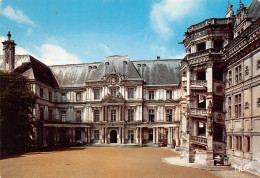 BLOIS   La Cour D'honneur Du Château : L'escalier François 1er Et L'aile Gaston D'Orléans   14 (scan Recto Verso)MH2934 - Blois