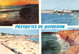 QUIBERON La Presqu'île  Le Courrier De Belle-Ile, La Plage Et Sa Côte Sauvage    13  (scan Recto Verso)MH2935 - Quiberon