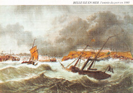 BELLE ILE EN MER  La Citadelle Et L'entrée Du Port Du Palais - Lithographie De Benoist 1865  11 (scan Recto Verso)MH2939 - Belle Ile En Mer