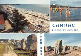 CARNAC  La Grande Plage Et Les Menhirs    28 (scan Recto Verso)MH2947 - Carnac