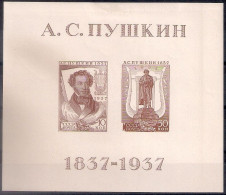 Russia 1937, Michel S/sheet Nr 1, MLH OG - Nuovi