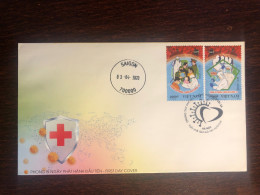 VIETNAM FDC COVER 2020 YEAR COVID RED CROSS HEALTH MEDICINE STAMPS - Vietnam