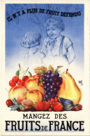 PC ADVERTISEMENT MANGEZ DES FRUITS DE FRANCE PROPAGANDA (a57199) - Werbepostkarten