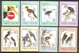 VIETNAM Birds Set 8 Stamps  MNH - Andere & Zonder Classificatie