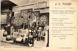 PC ADVERTISEMENT J.C. TISSOR EXPO COLONIALE PARIS FURNITURE (a57095) - Advertising