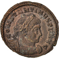 Monnaie, Constantin I, Nummus, 317, Trèves, TTB+, Cuivre, RIC:135 B - L'Empire Chrétien (307 à 363)