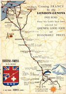 PC ADVERTISEMENT BRITISH-SWISS SUN ROAD TRAVEL POSTER (a56991) - Werbepostkarten