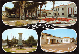 MORCENX   Place Aristide Briand, Monument Aux Morts, La Mairie     8 (scan Recto Verso)MH2957 - Morcenx