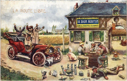 PC ADVERTISEMENT DION-BOUTON LA ROUTE LIBRE AUTOMOBILE (a56890) - Altri & Non Classificati