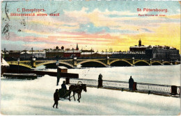 PC RUSSIA ST. PETERSBURG NICHOLAS BRIDGE IN WINTER (a56163) - Russland
