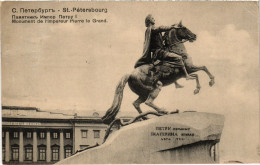 PC RUSSIA ST. PETERSBURG MONUMENT PETER THE GREAT (a56003) - Russia