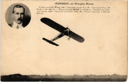 PC AVIATION PILOT AVIATOR MORISSON SUR MONOPLAN MORANE (a55058) - Aviateurs