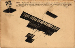 PC AVIATION PILOT AVIATOR LT. LETHEUX BIPLAN H. FARMAN (a55069) - Aviateurs