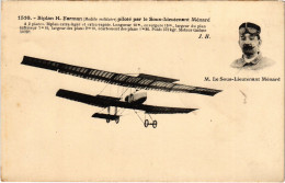 PC AVIATION PILOT AVIATOR SOUS-LT. MÉNARD BIPLAN H. FARMAN (a55048) - Flieger