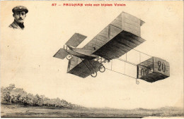 PC AVIATION PILOT AVIATOR PAULHAN SUR BIPLAN VOISIN (a55005) - Airmen, Fliers