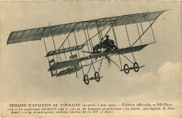 PC AVIATION PILOT AVIATOR CAPITAINE DICKSON SUR BIPLAN H. FARMAN (a54763) - Aviatori