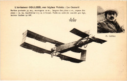 PC AVIATION PILOTE COLLIEX BIPLAN VOISIN LE CANARD (a54456) - Aviadores