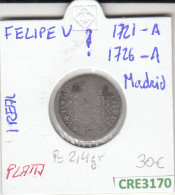 CRE3170 MONEDA ESPAÑA FELIPEV 1 REAL VER DESCRIPCION EN FOTO - Andere & Zonder Classificatie