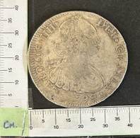 CRE3123 MONEDA ESPAÑA CARLOS IV 8 REALES 1799 MEXICO F.M PLATA BC - Otros & Sin Clasificación