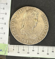 CRE3122 MONEDA ESPAÑA FERNANDO VII 8 REALES 1812 LIMA PLATA MBC+ - Otros & Sin Clasificación