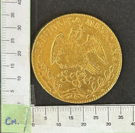 CRBAN334 MONEDA MEXICO 8 ESCUDOS 1862 CECA GUANAJATO 26,90 GR ORO - Other - America