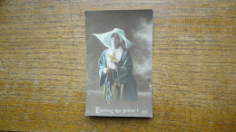 Ancienne Carte , Silhouette Où Portrait D'une Soeur - Women