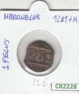 CR2228 MONEDA MARRUECOS 1 FELUS 1261 BC - Other - Africa