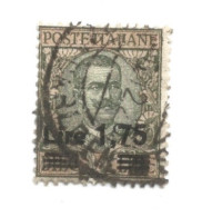 (REGNO D'ITALIA) 1924-1925, SOPRASTAMPATI, 1,75L SU 10L - Francobollo Usato, Annullo Da Periziare (CAT. SASSONE N.182) - Used