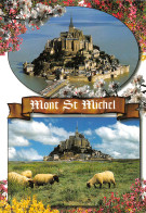 LE MONT SAINT MICHEL   Le Mont, Les Moutons Des Prés-salés - Deux Vues    44 (scan Recto Verso)MH2967 - Le Mont Saint Michel