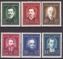 Yugoslavia 1960 - Deserving People - Mi 935-940 - MNH**VF - Ungebraucht