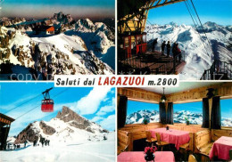 73480506 Lagazuoi Seilbahn Bergrestaurant Winter Lagazuoi - Autres & Non Classés