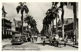 PC SURINAME PARAMARIBO JODENBREESTRAAT, VINTAGE POSTCARD (b53695) - Surinam