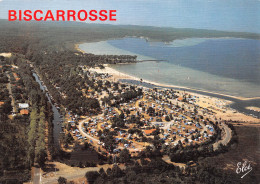 BISCAROSSE  Vue Aérienne Du Camping De Navarosse, Le Lac Et Ses Plages Avec Le Canal   14 (scan Recto Verso)MH2969 - Biscarrosse