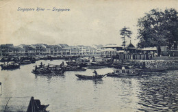 PC SINGAPORE SINGAPORE RIVER, VINTAGE POSTCARD (b53683) - Singapore