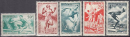 MONACO  339-343, Postfrisch **, Olympische Sommerspiele London, 1948 - Unused Stamps