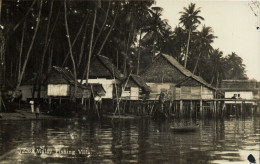 PC MALAYSIA MALAY FISHING VILLAGE, VINTAGE PHOTO POSTCARD (b53670) - Malasia