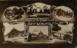 PC NEW ZEALAND PEEPS AT THE WONDERLKAND SCENES, VINTAGE POSTCARD (b53648) - Nuova Zelanda