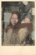 PC NEW ZEALAND MAORI WOMAN AND BABY TYPES, VINTAGE POSTCARD (b53629) - Nouvelle-Zélande