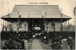 PC NEW GUINEA, LA FÉTE DIEU Á ONONGHE, Vintage Postcard (b53579) - Papouasie-Nouvelle-Guinée