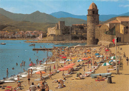 COLLIOURE  Vue Générale Sur La Plage Et L'église      30 (scan Recto Verso)MH2971 - Collioure