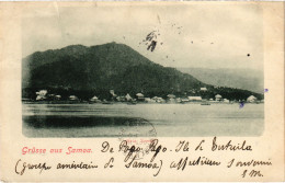 PC SAMOA, GRÜSSE AUS SAMOA, Vintage Postcard (b53494) - Samoa