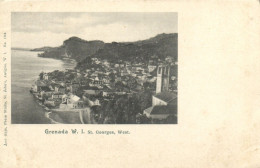 PC GRENADA CARIBBEAN ST. GEORGES WEST, VINTAGE POSTCARD (b53445) - Grenada