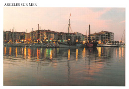 ARGELES SUR MER   Le Port Le Soir      34 (scan Recto Verso)MH2973 - Argeles Sur Mer